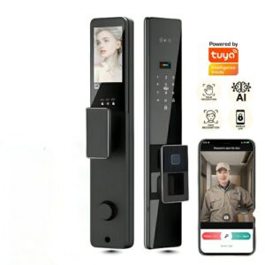 Face Unlock , Palm Vein , Rechargeable Battery , slim Style , Double door, app unlock