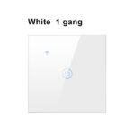 White 1 Gang Smart Wi-Fi Light Switch Touch Panel Modern Home