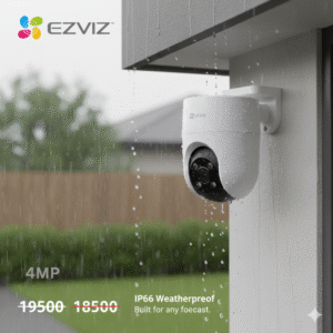 EZVIZ H8C 4MP outdoor smart camera with IP66, ideal for home exterior security.