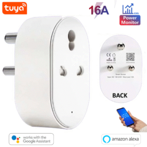 Tuya 16A Smart Plug Wi-Fi Power Monitor India Socket Alexa Google Assistant
