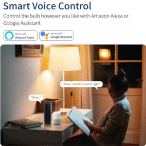 Smart Light Bulb Voice Control Amazon Alexa Google Assistant Home Automation