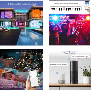 Smart Downlight Group Control Party Mode Schedule Voice Control Alexa Google