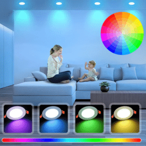 Smart Downlight Color Changing Living Room Ambiance RGB CCT Family Scene