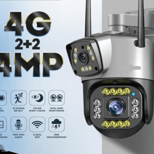 HOMIQ Dual Lens Wireless Security Camera side features