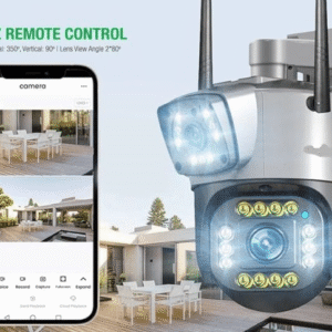 HOMIQ Dual Lens Wireless Security Camera PTZ remote control