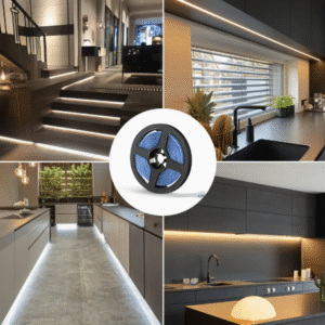 Warm White LED Strip Lights Stairs Kitchen Cabinets Hallway Accent Lighting