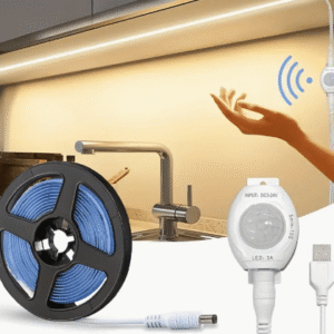 Warm White LED Strip Hand Wave Sensor Under Cabinet Kitchen Lighting USB