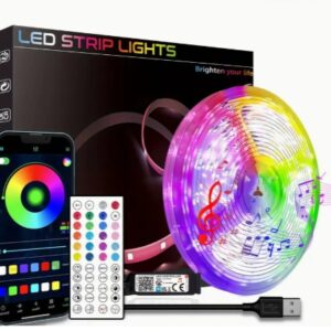 LED Strip Lights Kit RGB USB Controller Remote App Control Music Sync Box