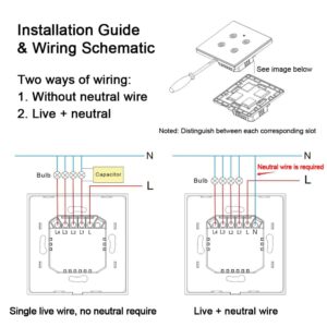 Smart Switch Wiring Diagram Installation Guide No Neutral Wire Live Neutral Capacitor