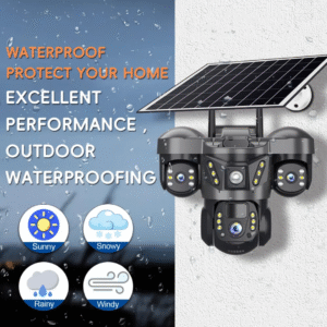 3 Lens Solar 4G+Wifi IP65 Camera