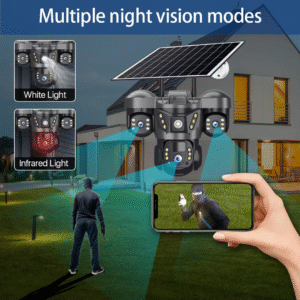 3 Lens Solar 4G+Wifi IP65 Camera